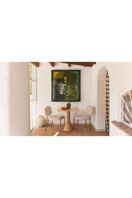 Travertine Bistro Dining Table | NV Gallery Elba | Oroa.com