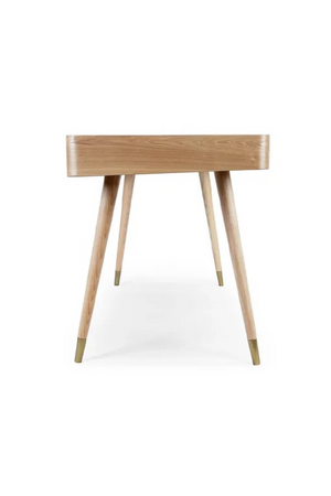 Walnut Wood 2-Drawer Desk | NV Gallery Vinyle | Oroa.com