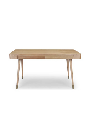 Walnut Wood 2-Drawer Desk | NV Gallery Vinyle | Oroa.com