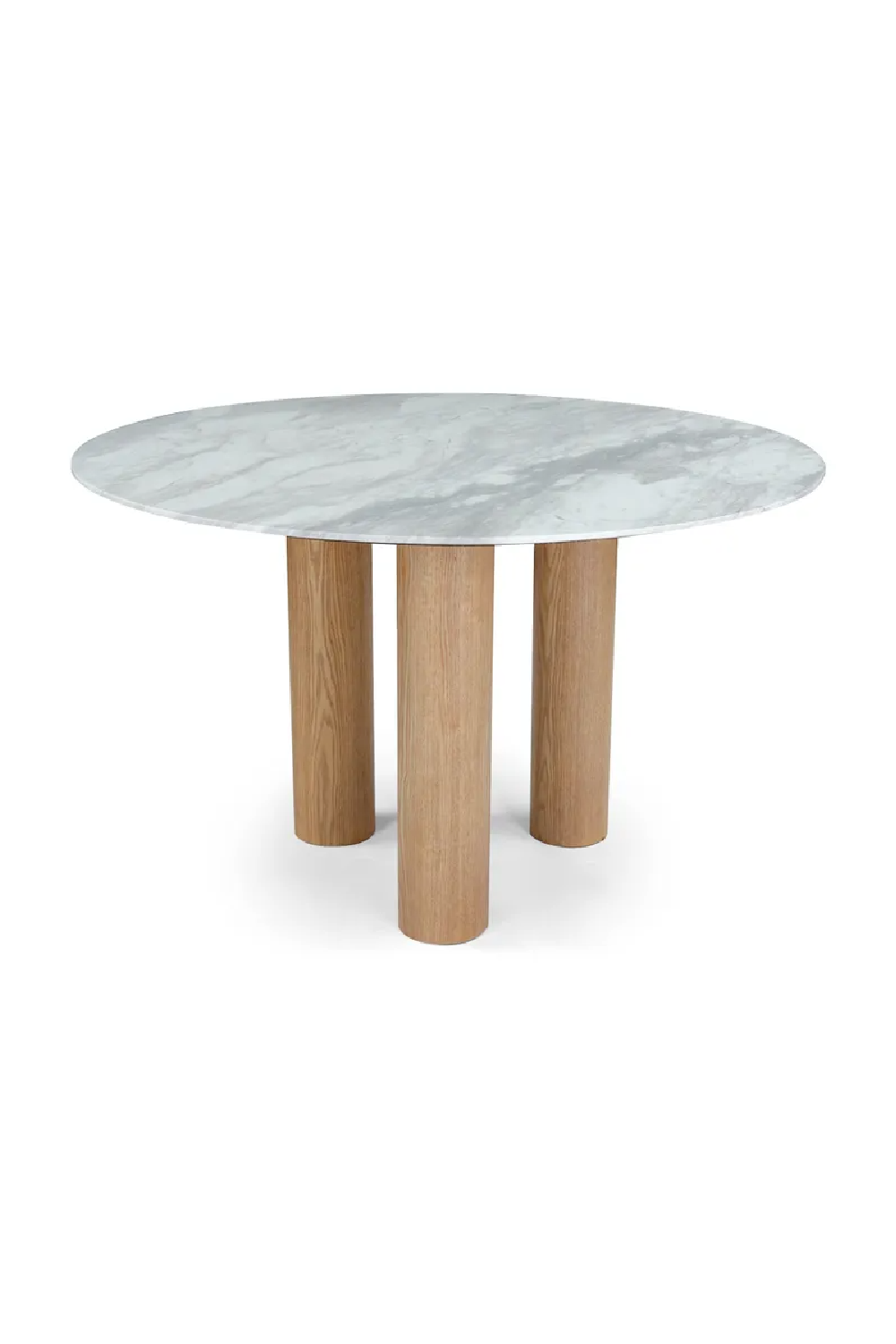 White Marble Round Dining Table | NV Gallery Benedetta | Oroa.com