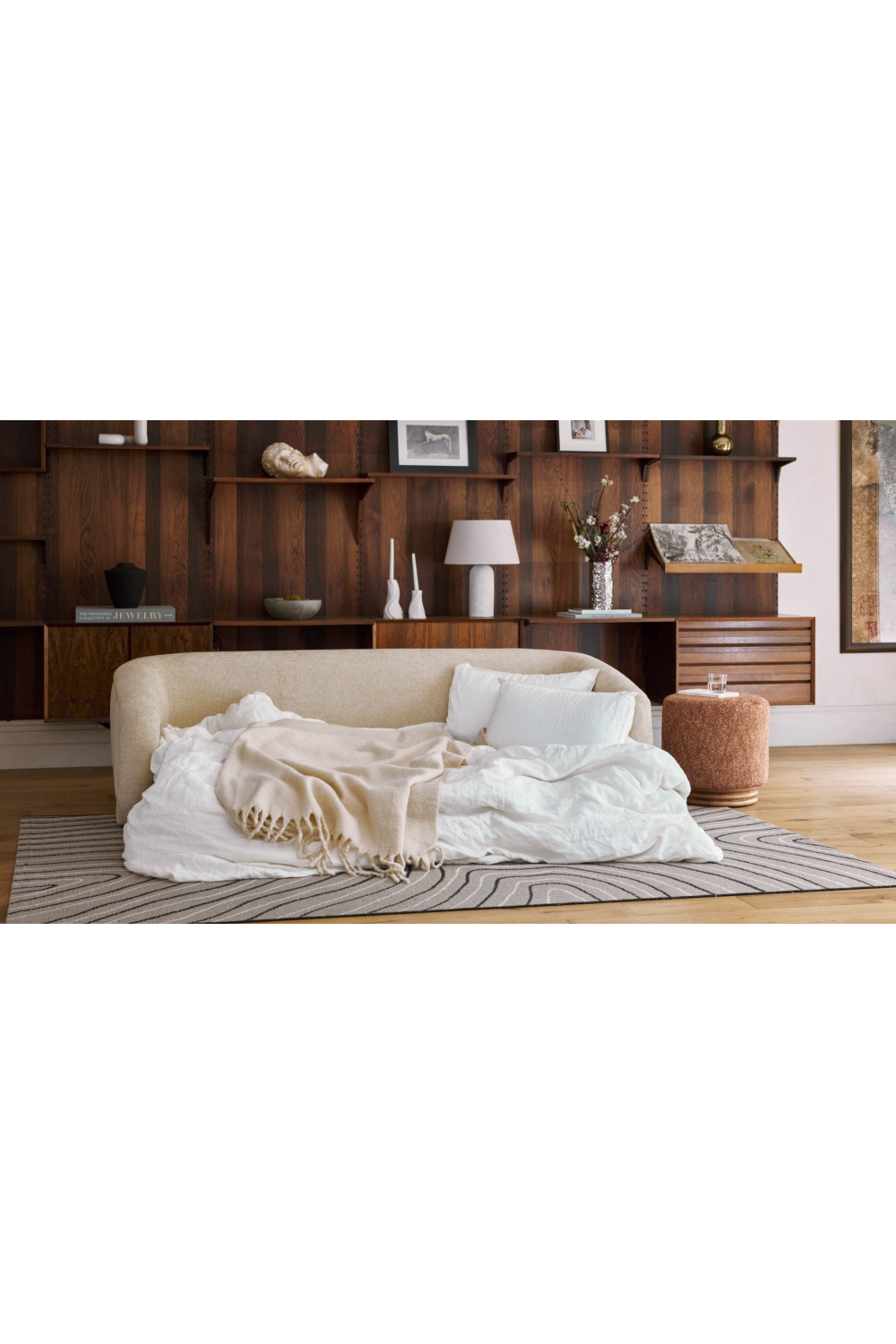 Beige Low-Profile Convertible Sofa | NV Gallery Volta | Oroa.com