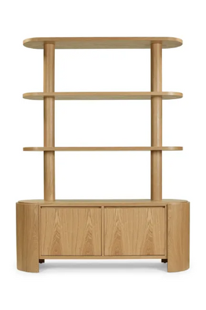 Blond Ash Wood Bookcase | NV Gallery Elipse | Oroa.com