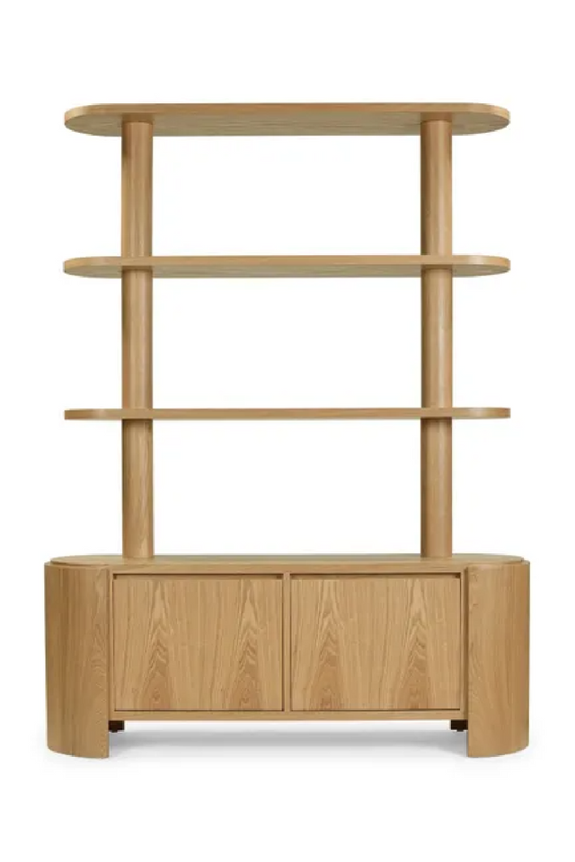 Blond Ash Wood Bookcase | NV Gallery Elipse | Oroa.com