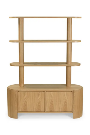 Blond Ash Wood Bookcase | NV Gallery Elipse | Oroa.com