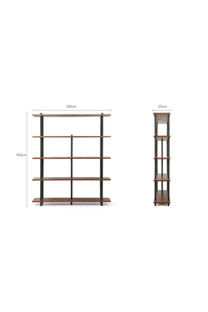 Walnut Wood Bookcase | NV Gallery Hawking | Oroa.com