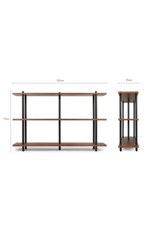 Walnut Open Bookcase | NV Gallery Hawking | Oroa.com