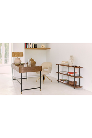 Walnut Open Bookcase | NV Gallery Hawking | Oroa.com