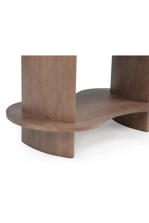 Solid Rubberwood 2-Layer Shelf | NV Gallery Infinito | Oroa.com