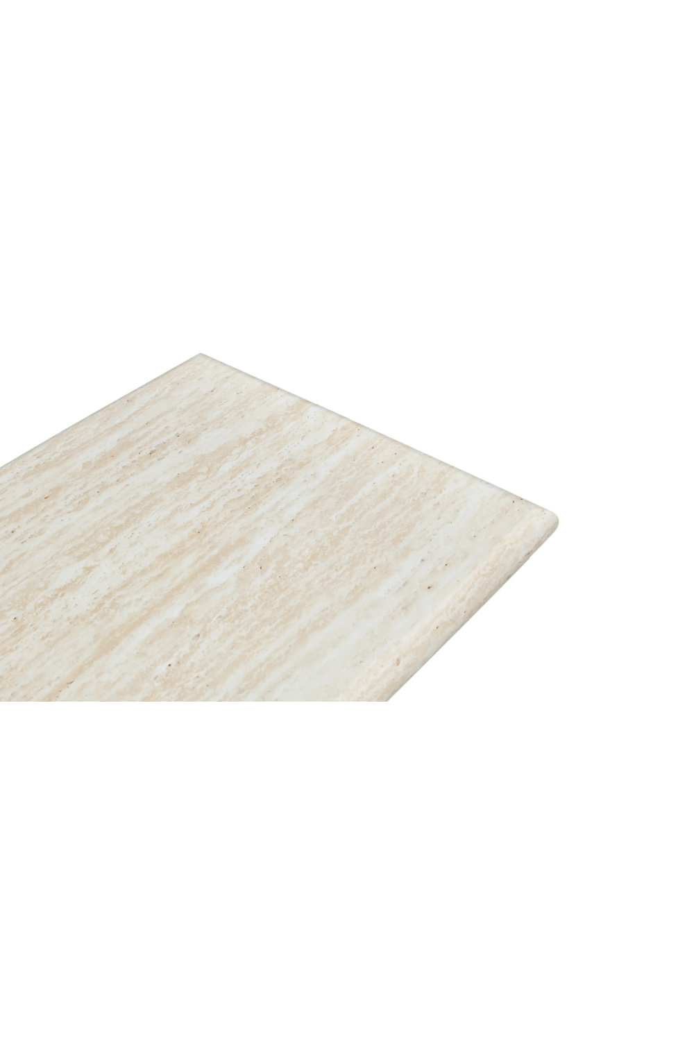 Layered Base Travertine Side Table | NV Gallery Artemis | Oroa.com