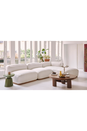 Glossy Sculptured Side Table | NV Gallery Cersei | Oroa.com