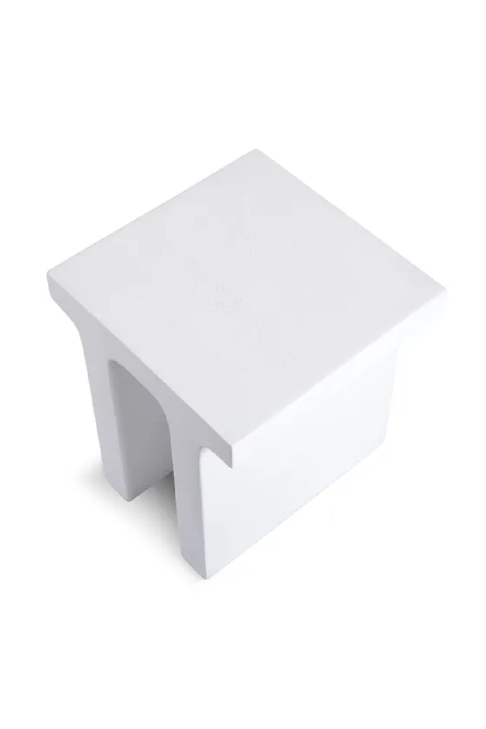 White Fiberglass Indoor/Outdoor Side Table | NV Gallery Ithaque | Oroa.com