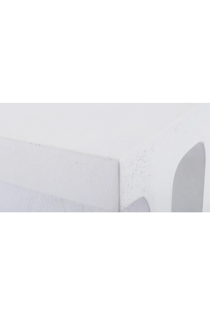 White Fiberglass Indoor/Outdoor Side Table | NV Gallery Ithaque | Oroa.com