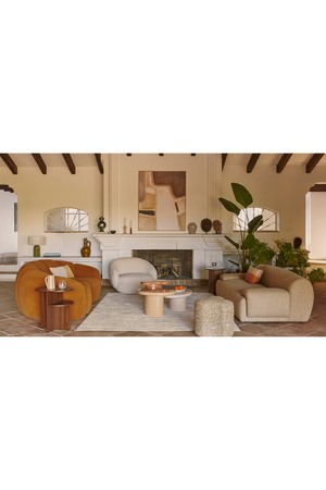 2-Layer Oval Bedside Table | NV Gallery Kyoto | Oroa.com