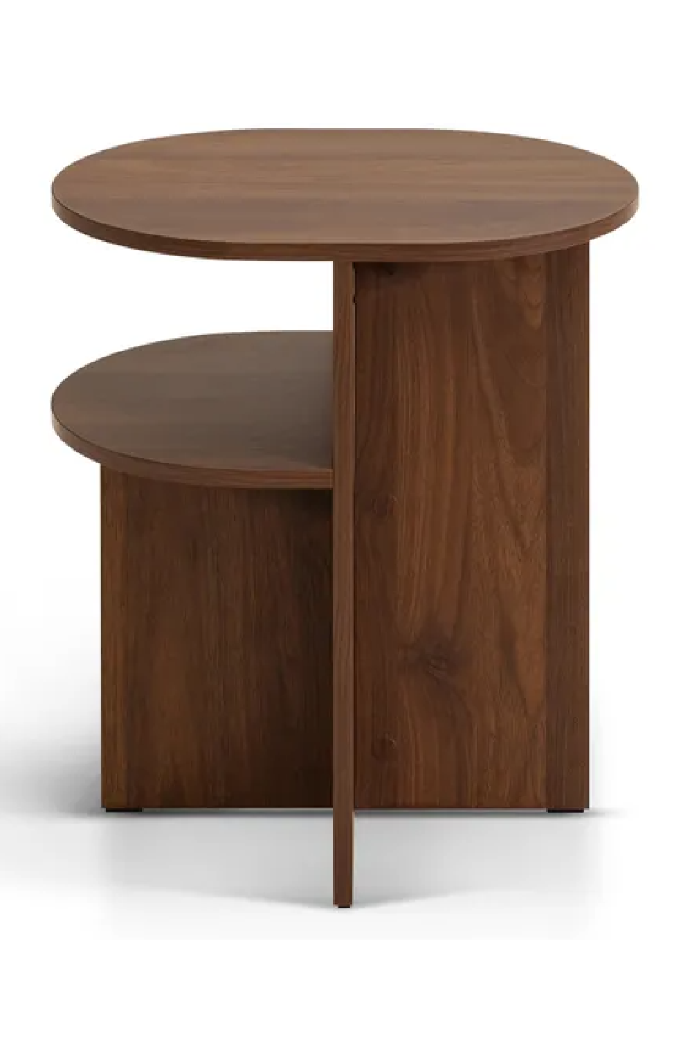 2-Layer Oval Bedside Table | NV Gallery Kyoto | Oroa.com