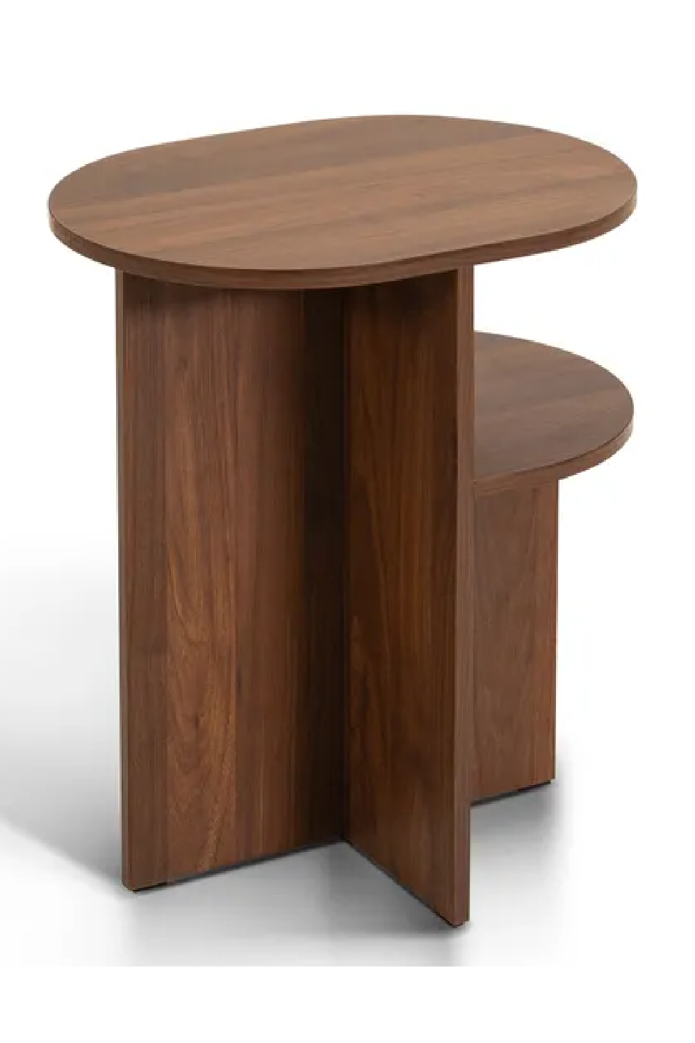 2-Layer Oval Bedside Table | NV Gallery Kyoto | Oroa.com