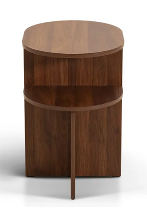 2-Layer Oval Bedside Table | NV Gallery Kyoto | Oroa.com