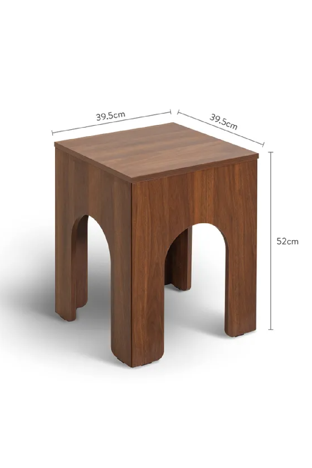 Arch Motif Wooden Side Table | NV Gallery Torii | Oroa.com