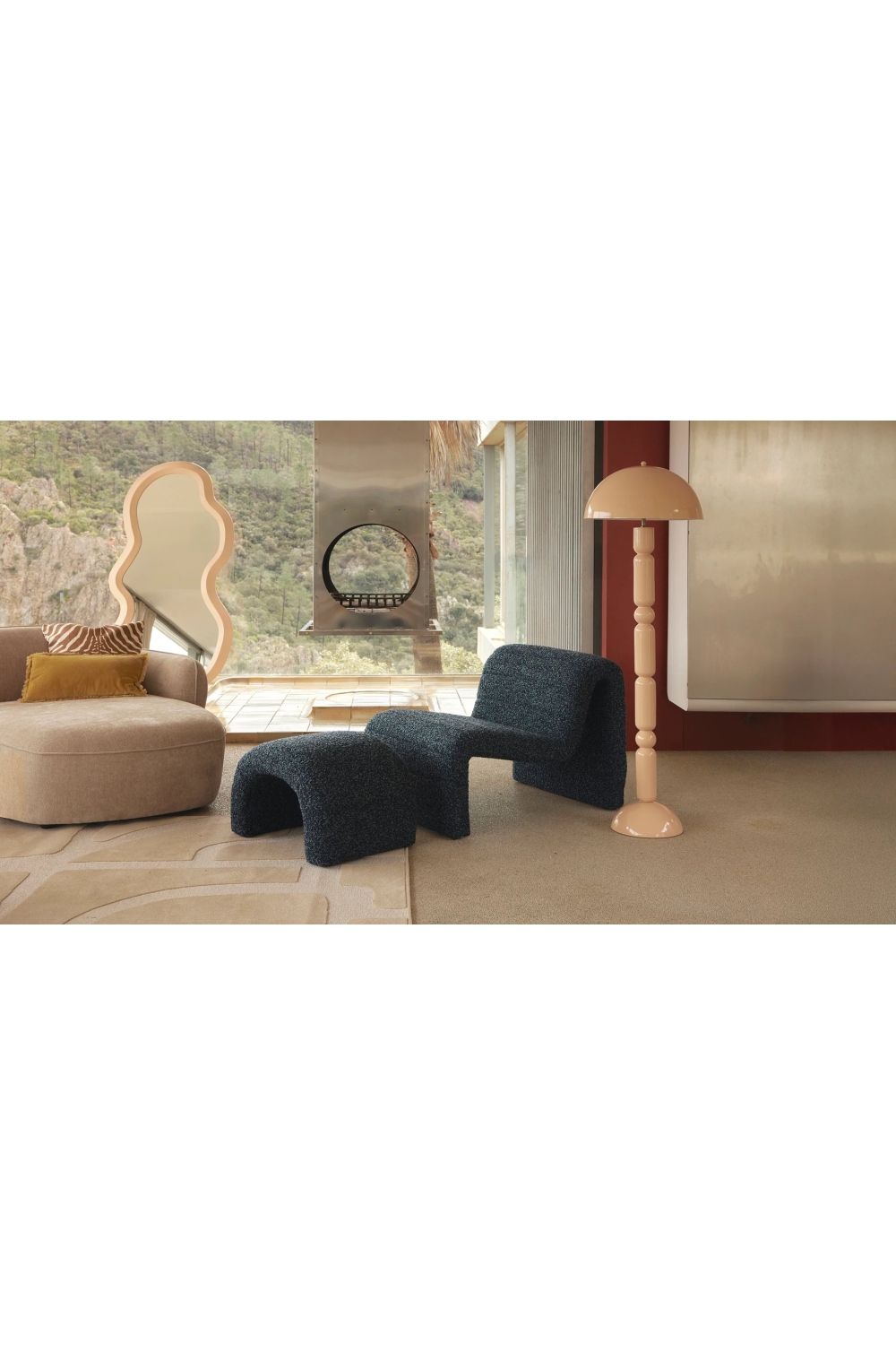 Arched Upholstered Ottoman | NV Gallery Flow | Oroa.com