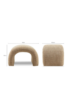 Arched Upholstered Ottoman | NV Gallery Flow | Oroa.com
