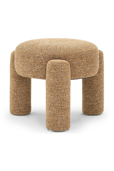 Brown Tweed Round Stool | NV Gallery Luqa | Oroatrade.com