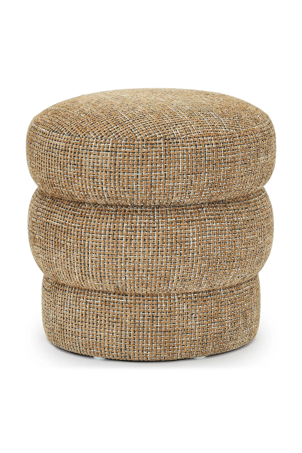 Brown Tweed Layered Stool | NV Gallery Mdina | Oroa.com