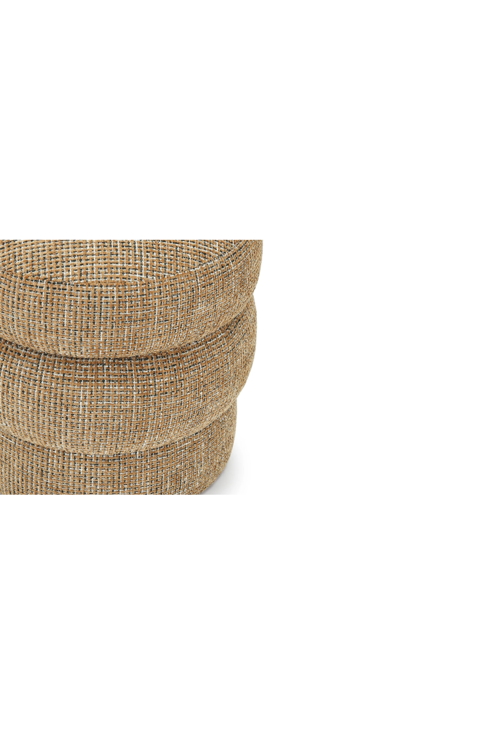 Brown Tweed Layered Stool | NV Gallery Mdina | Oroa.com