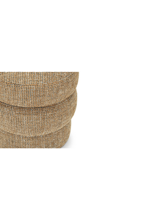 Brown Tweed Layered Stool | NV Gallery Mdina | Oroa.com