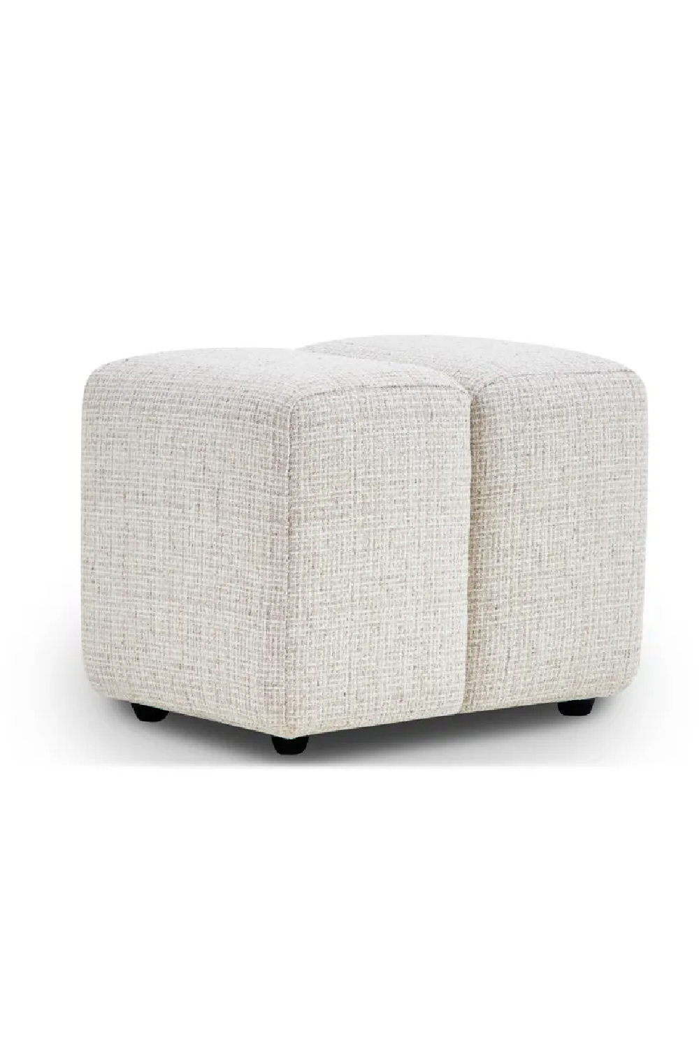 Beige Tweed Pouf | NV Gallery Nami