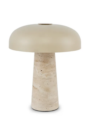 Travertine Base Table Lamp | NV Gallery Amanita | Oroa.com