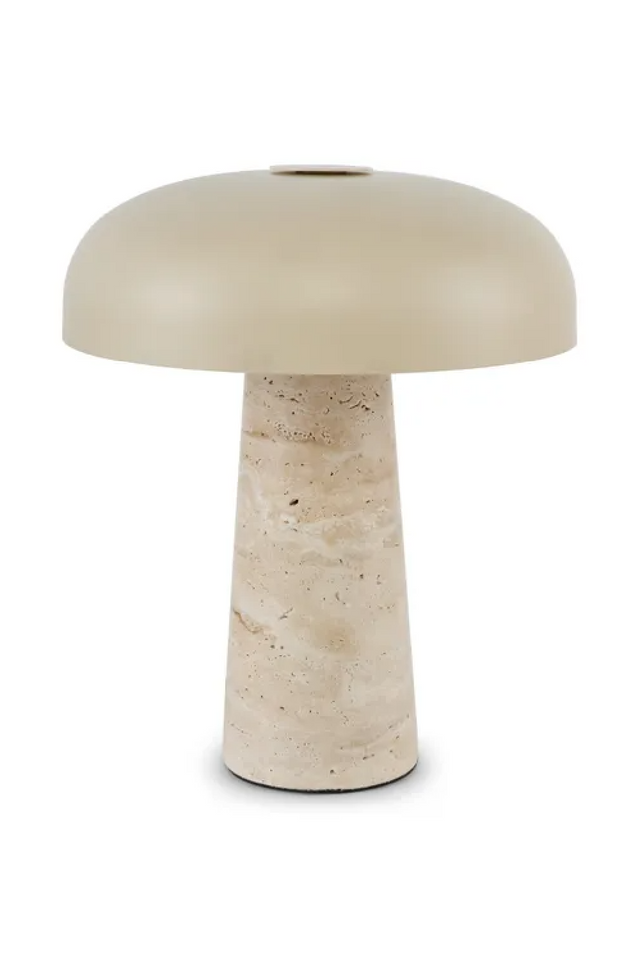 Travertine Base Table Lamp | NV Gallery Amanita | Oroa.com