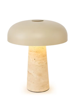 Travertine Base Table Lamp | NV Gallery Amanita | Oroa.com