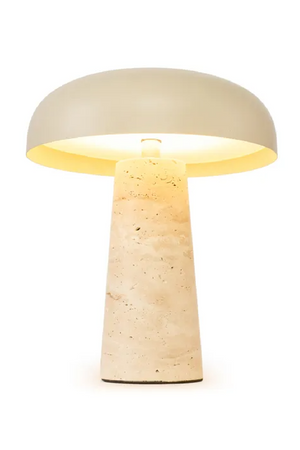 Travertine Base Table Lamp | NV Gallery Amanita | Oroa.com