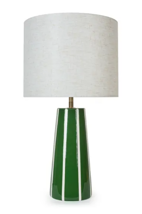 Green Stripes Ceramic Table Lamp | NV Gallery Gian | Oroa.com