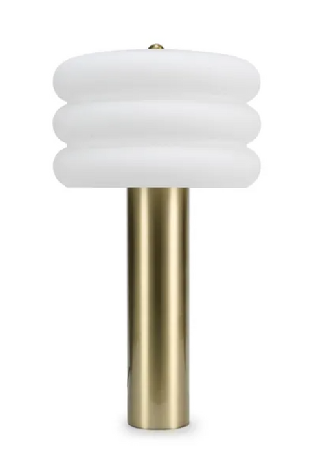 Cylindrical Brass Table Lamp | NV Gallery Houston | Oroa.com