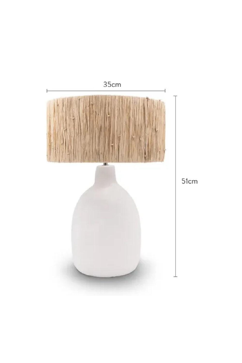 Woven Raffia Table Lamp | NV Gallery Nour | Oroa.com