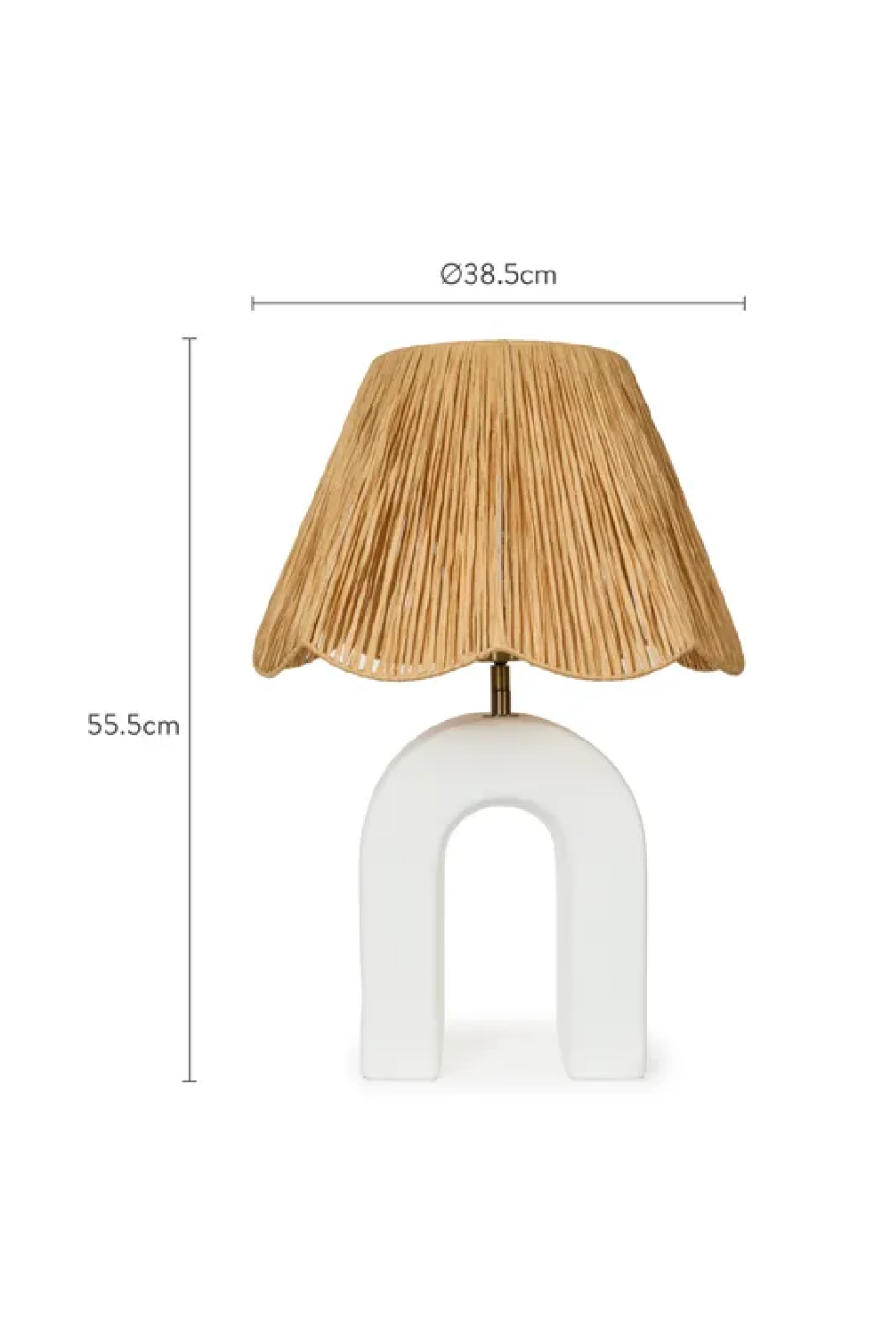 Arched Ceramic Table Lamp | NV Gallery Osni | Oroa.com