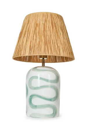 Woven Raffia Table Lamp | NV Gallery Savannah | Oroa.com