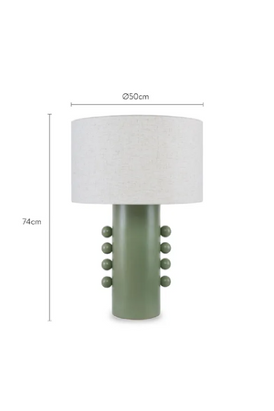 Green Ceramic Table Lamp | NV Gallery Soli | Oroa.com