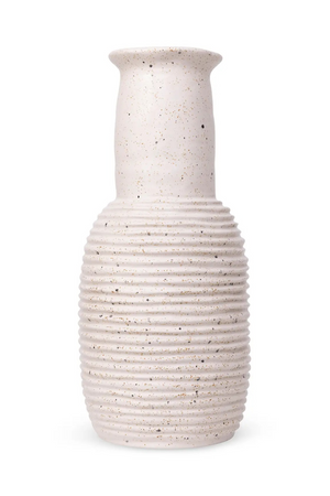 Gray Fluted Ceramic Vase | NV Gallery Alzira | Oroa.com