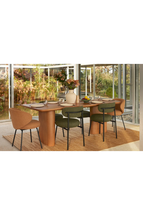 Taupe Ceramic Reeded Vase | NV Gallery Amelia | Oroa.com