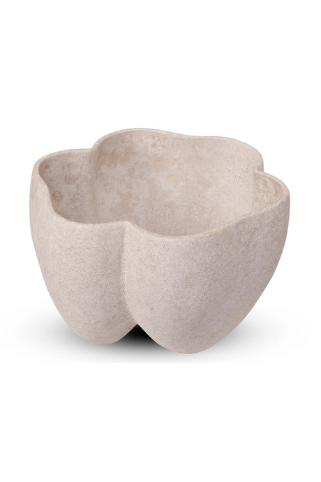 Taupe Ceramic Textured Vase | NV Gallery Delia | Oroa.com