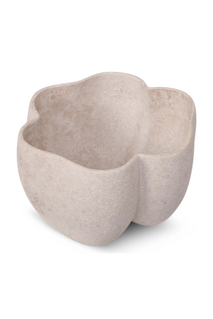 Taupe Ceramic Textured Vase | NV Gallery Delia | Oroa.com