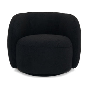   Black Rounded Accent Chair | Oroa.com