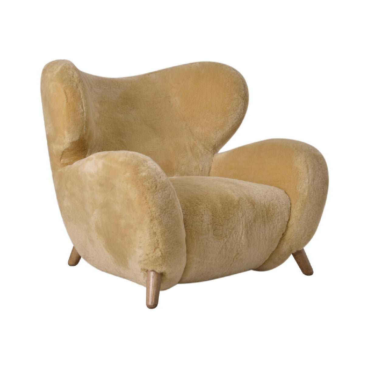   Sheepskin Modern Lounge Chair | Oroa.com
