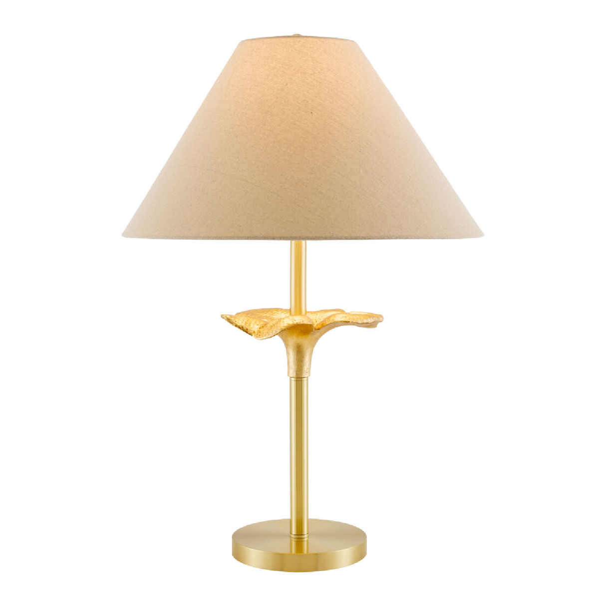   Beige Linen Empire Table Lamp | Oroa.com