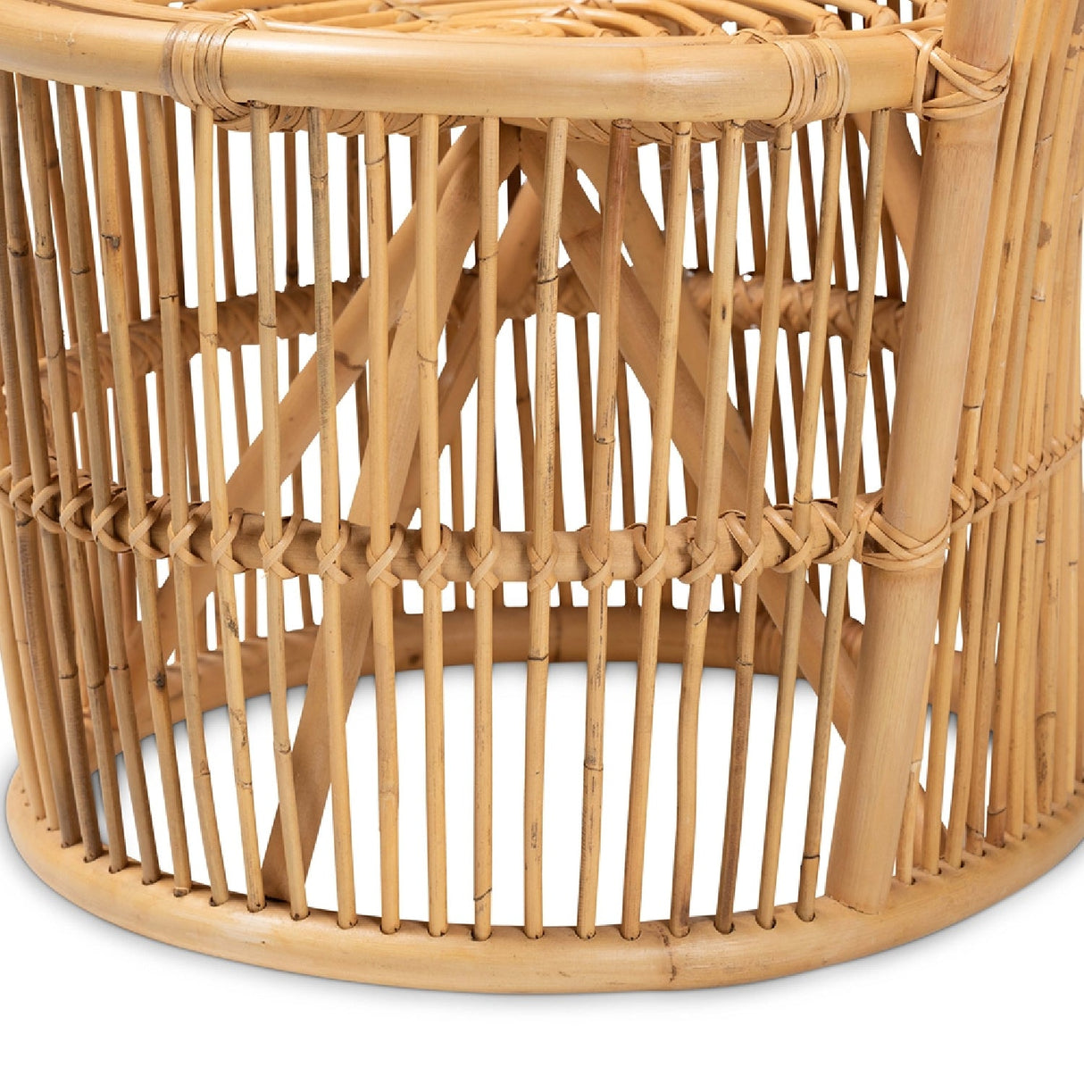 Modern European furniture - Rattan Round Base Accent Chair - www.oroa.com