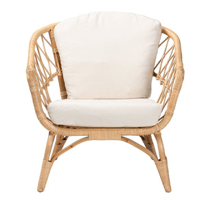 Modern European furniture - Openwork Rattan Accent Chair - www.oroa.com