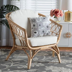 Modern European furniture - Openwork Rattan Accent Chair - www.oroa.com