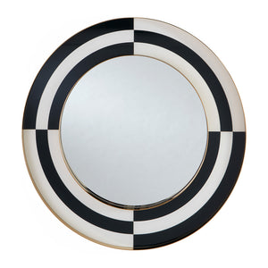 Painted Glass Round Mirror | Jonathan Adler Op Art | Oroa.com