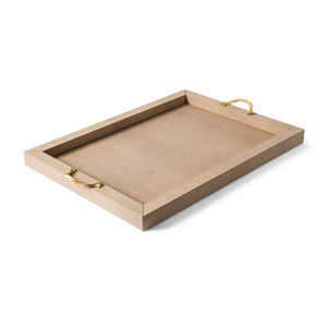 Leather Embossed Tray | Pinetti Thalia | OROA.com